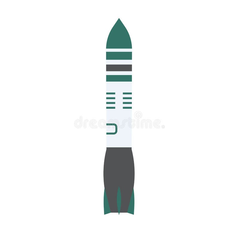 Foguete da ogiva da força do perigo da tecnologia do poder do míssil Ícone balístico do exército militar nuclear da marinha do ve ilustração royalty free Foguete da ogiva da força do perigo da tecnologia do poder do míssil Ícone balístico do exército militar nuclear da marinha do ve ilustração royalty free