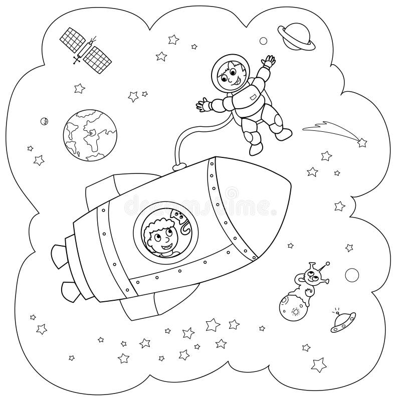 Labirinto Ou Labirinto Jogo. Puzzle. Desenhos Animados De Astronauta Com  Foguete No Espaço. Pequeno Astronauta Ou Cosmonauta. Livro De Colorir Para  Crianças. Royalty Free SVG, Cliparts, Vetores, e Ilustrações Stock. Image  176820676