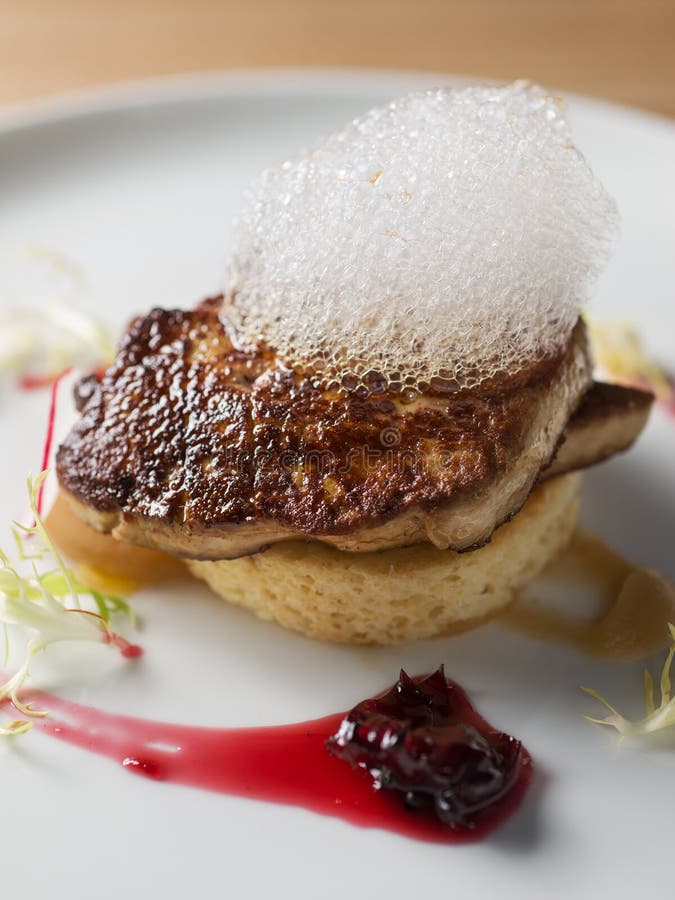 Foie gras stock image. Image of plate, dining, grilled 25402017