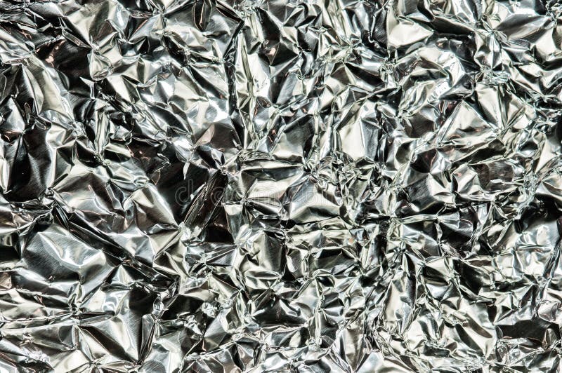 Silver foil texture background Stock Photo