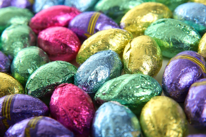 Foil covered mini chocolate eggs