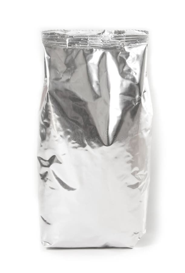 Foil package stock photo
