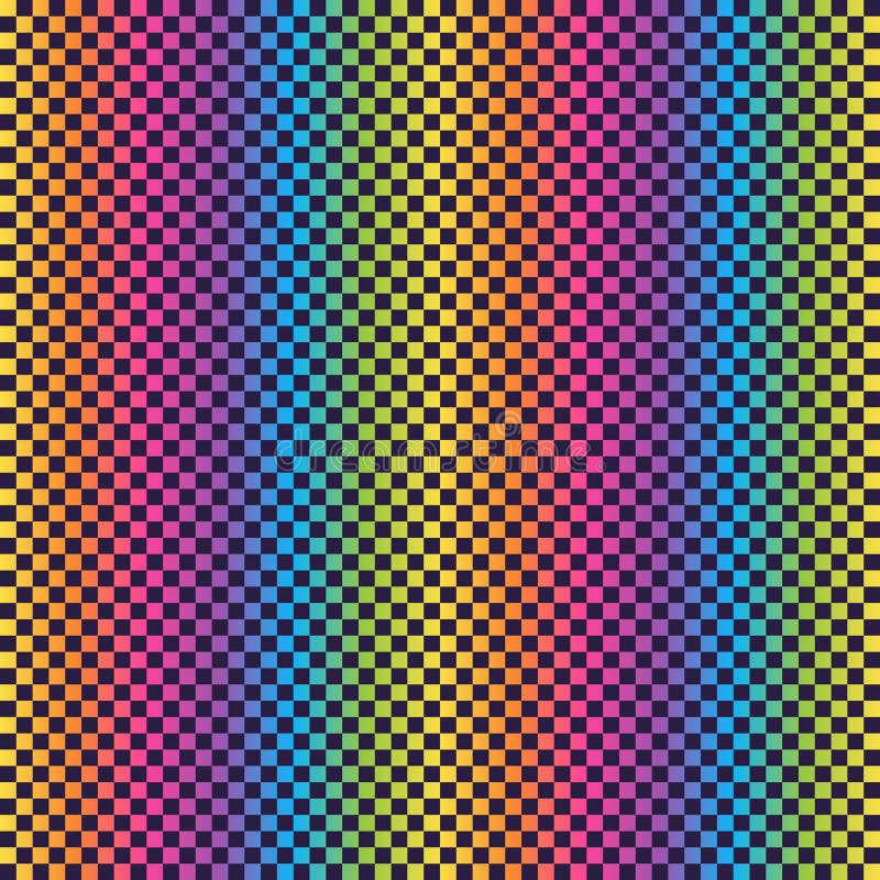 rainbow checkerboard