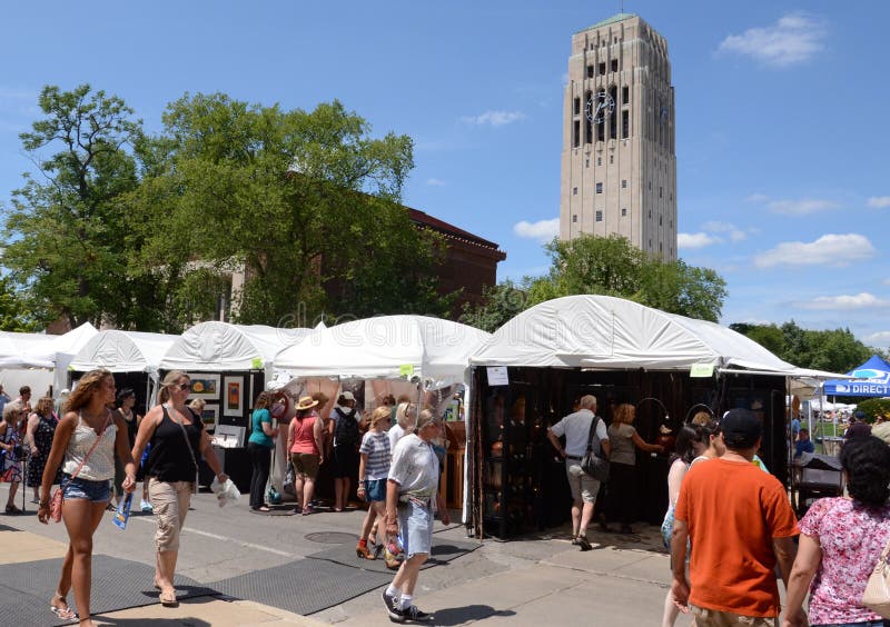 Foire et campus d'art d'Ann Arbor images stock Foire et campus d'art d'Ann Arbor images stock