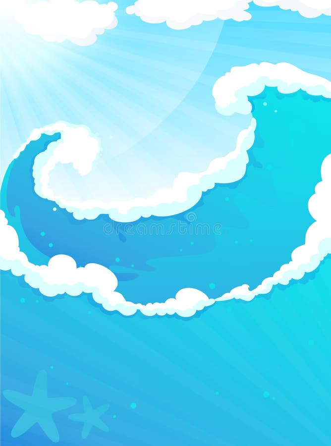 Meereswellen vektor abbildung