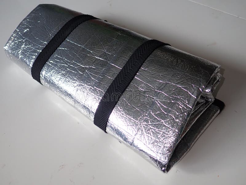 Foldable Aluminium Sleeping Matt for Camping Stock Image Image of