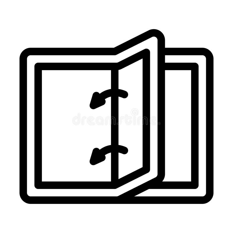 Foldable storage line icon vector illustration royalty free illustration