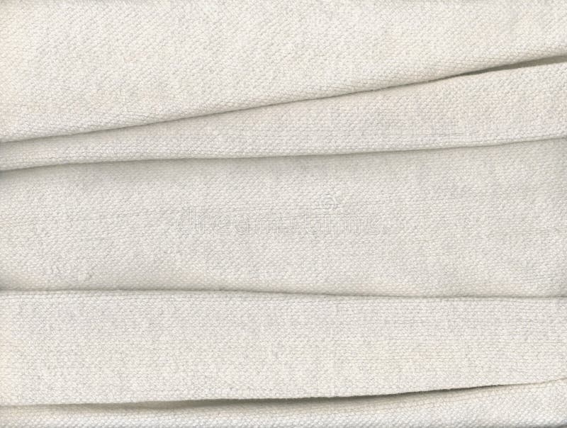 Țesătură de bumbac albă pliată stock photos