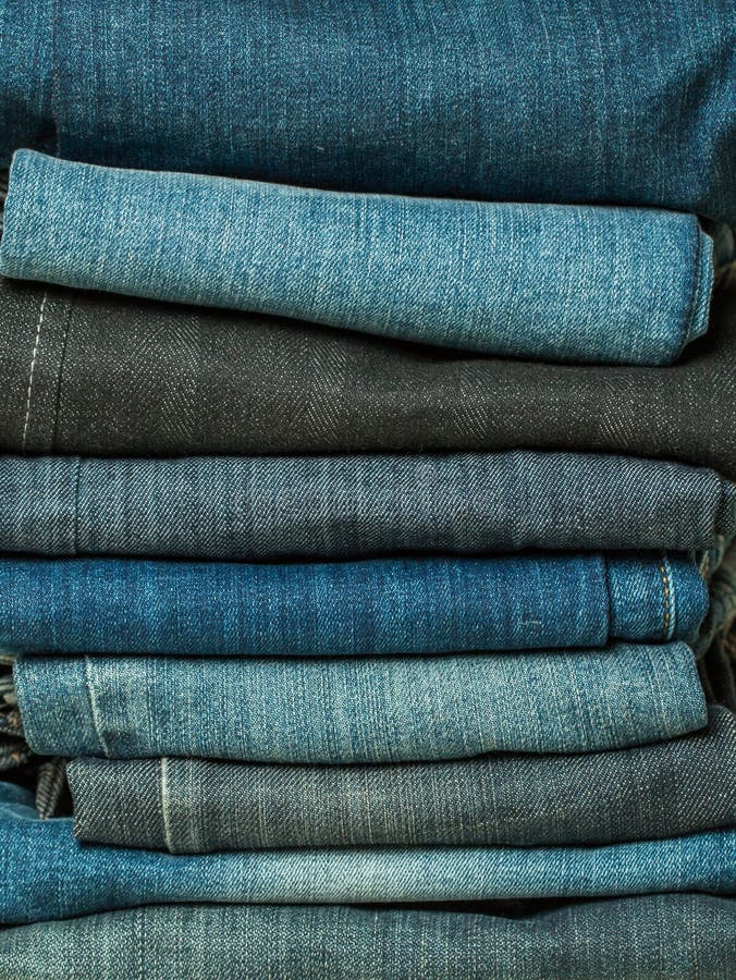 Jean stack stock image. Image of stack, laundry, texture - 231187