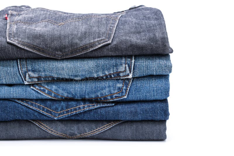 Jean stack stock image. Image of stack, laundry, texture - 231187