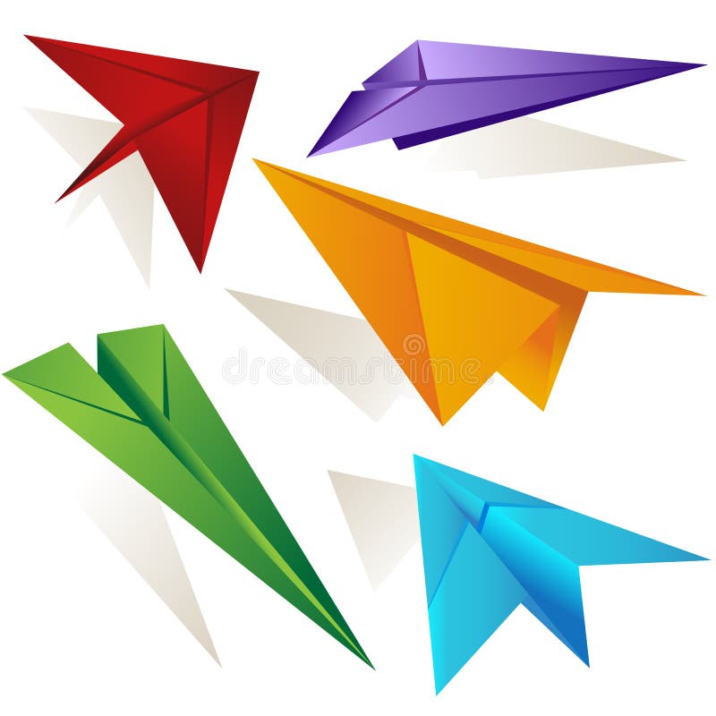Paper Airplane Clipart Stock Illustrations 609 Paper Airplane Clipart