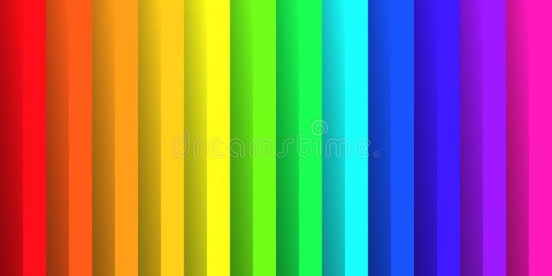 Folded Paper in Colors of Rainbow Spectrum. with Shadow Effect Stock Vector  - Illustration of green, blue: 119988359
