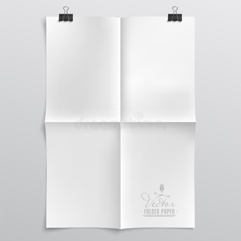 Folded Paper Template royalty free illustration Folded Paper Template royalty free illustration
