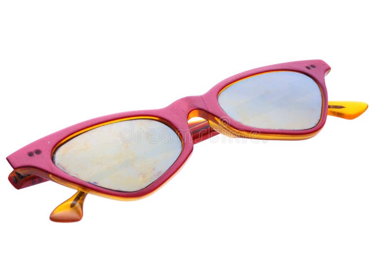 Folded retro sunglasses