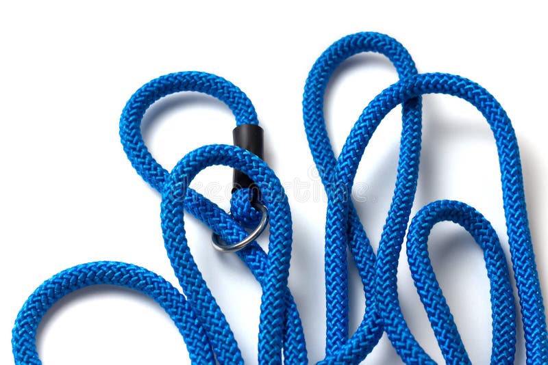 Folded Rope with Noose on White Background Stock Image - Image of fiber ...