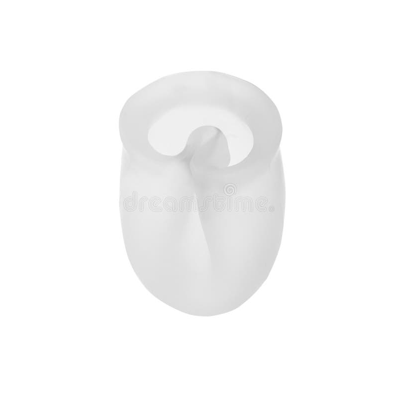 Folded Silicone Menstrual Cup Isolated on White Stock Photo Image of