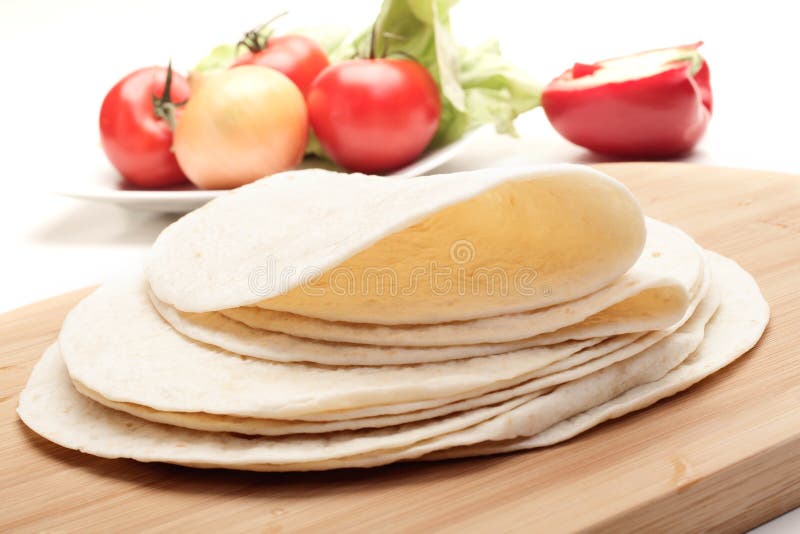 Folded tortillas stock image. Image of mexican, flat 35805897