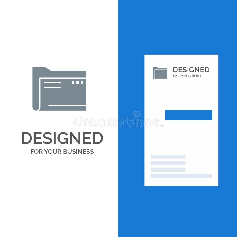 Folder, Archive, Computer, Document, Empty, File, Storage Grey Logo Design and Business Card Template vector illustration Folder, Archive, Computer, Document, Empty, File, Storage Grey Logo Design and Business Card Template vector illustration