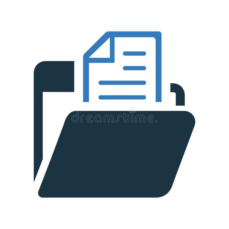 Folder, document, documents icon. Simple vector sketch. Use for print media, web, design projects or any other types of commercial purposes.