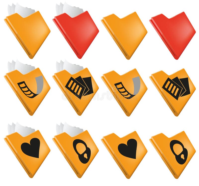 Folder icon stock vector. Illustration of email, clipart - 29027865