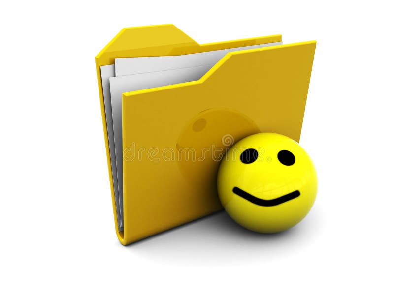 Folder icon with smiley