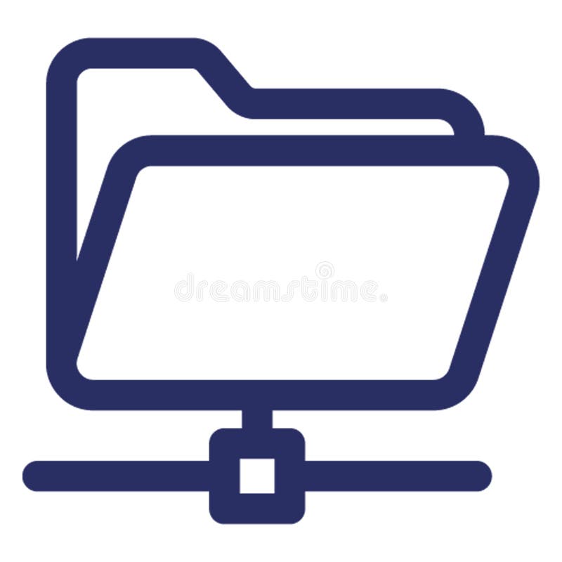 Folder Isolated Vector with Outline icon which can easily modify or edit stock illustration Folder Isolated Vector with Outline icon which can easily modify or edit stock illustration