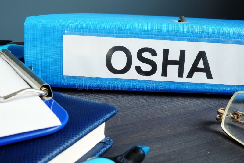 Folder with label Occupational Safety and Health Administration OSHA