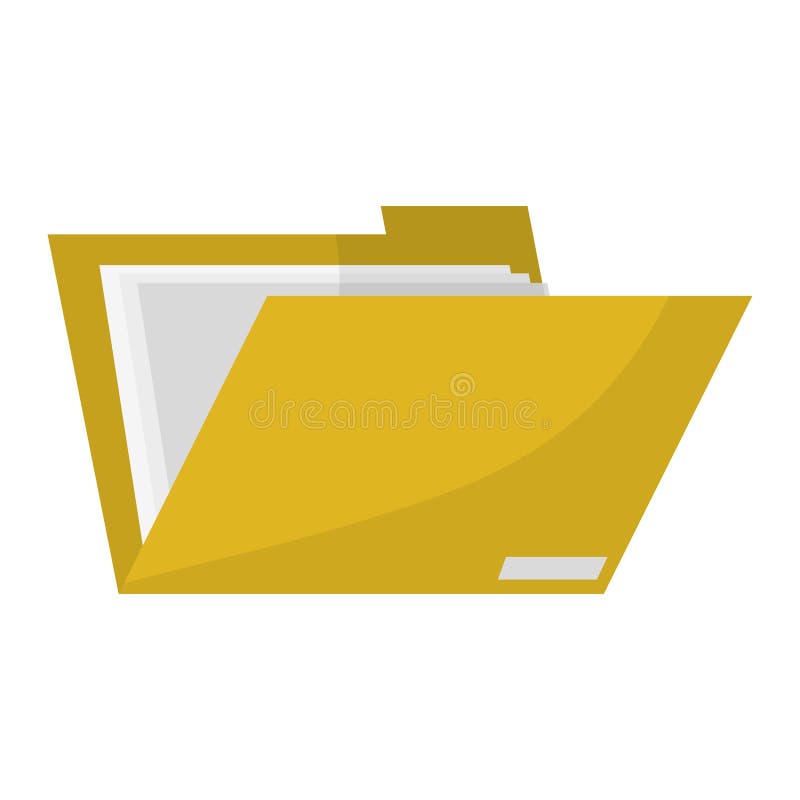 Folder open file symbol vector illustration