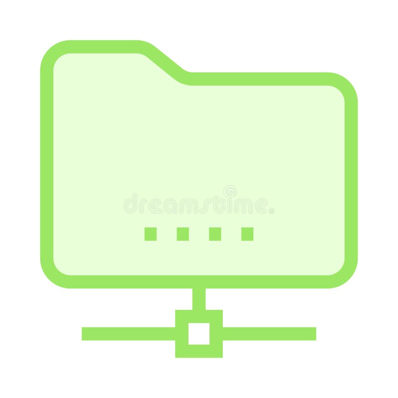Folder sharing color line icon stock illustration Folder sharing color line icon stock illustration