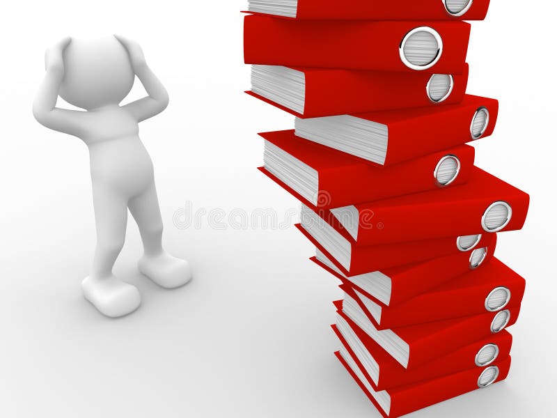 Folders royalty free illustration