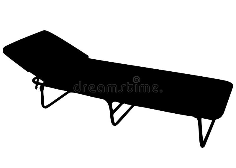 Folding bed. Vector image stock vector. Illustration of vector - 211013789