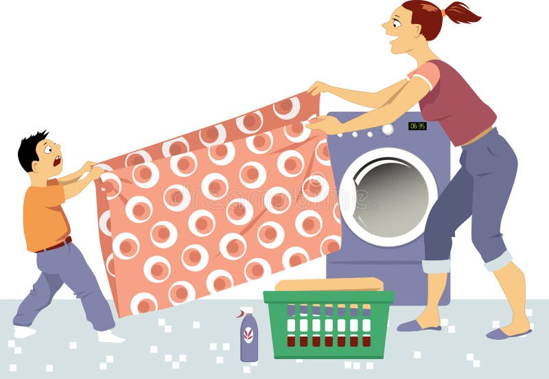 fold laundry clipart