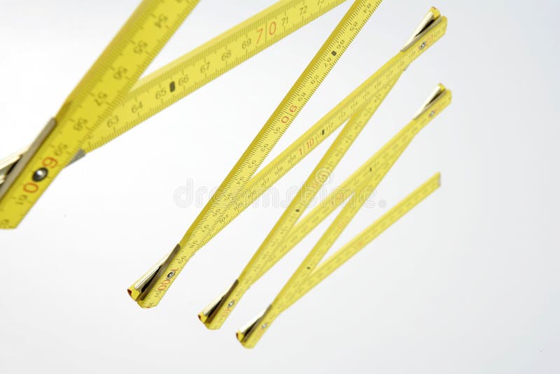 Yellow Meter Stick Wooden Ruler