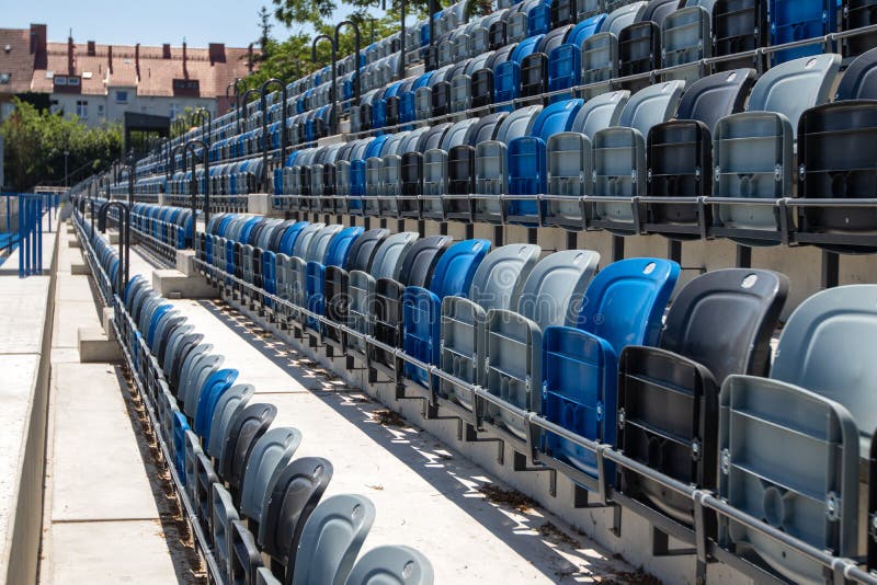 Folding Seats in the Stadium Stock Image Image of outdoors, seat
