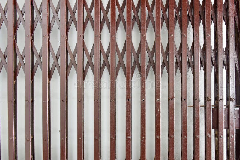 Folding steel door stock photo. Image of architecture 91506662