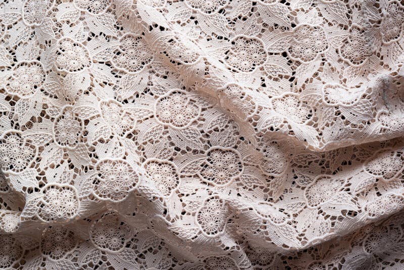 Folds of a lace fabric stock image. Image of curve, cloth - 112223307