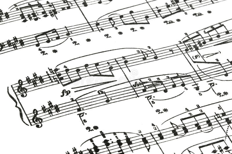 Folha de música imagens de stock Folha de música imagens de stock