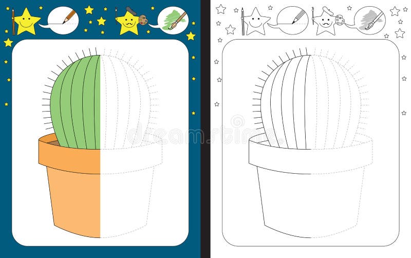 Colorir O Jogo De Simetria Do Barco De Pontos Imagem de Stock - Ilustração  de forma, colorido: 173874471