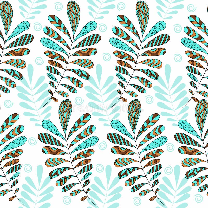 Folhas sem emenda do sumário ilustração stock Folhas sem emenda do sumário ilustração stock