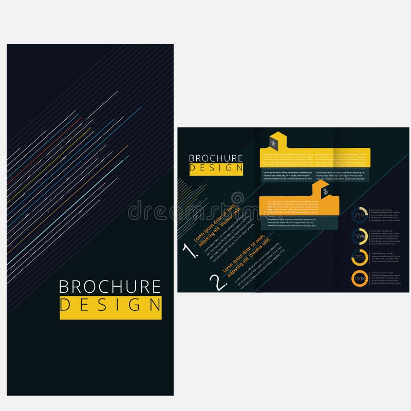 Folheto mínimo ilustração do vetor Folheto mínimo ilustração do vetor