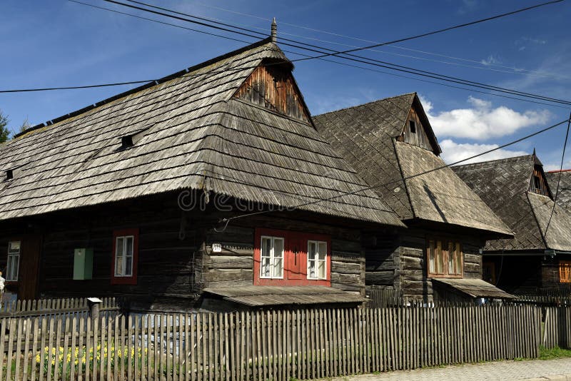 Lidové domy, Dolná Lehota, Orava. Slovensko