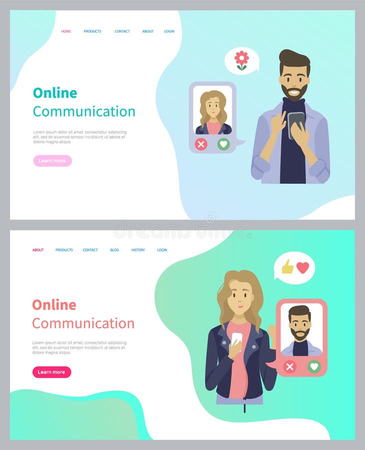 Folk som använder telefonen, datummärkningApp som pratar vektorn stock illustrationer Folk som använder telefonen, datummärkningApp som pratar vektorn stock illustrationer