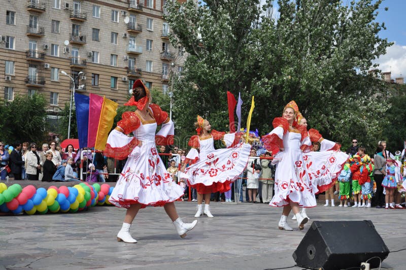 A folklore dancing group editorial stock image. Image of historical