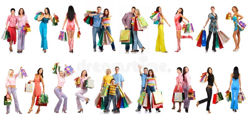 folkshopping arkivfoton folkshopping arkivfoton
