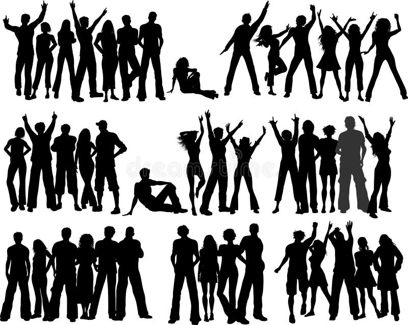 Folle della gente royalty illustrazione gratis Folle della gente royalty illustrazione gratis