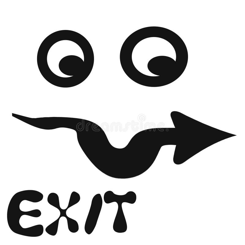 Follow the eyes stock illustration. Illustration of point 2624442