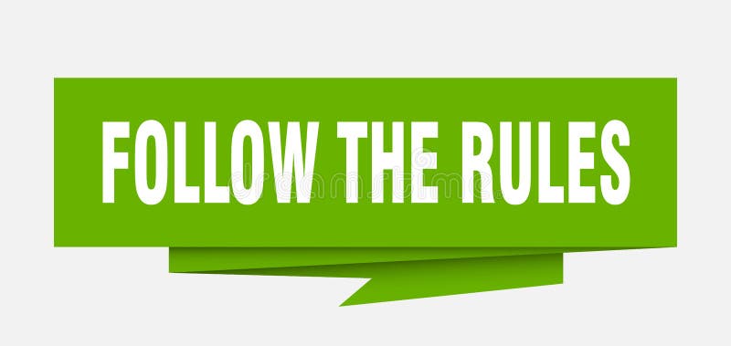 follow the rules meaning