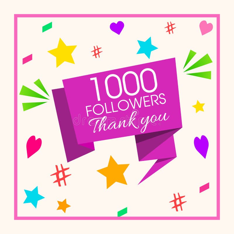 Thank You Message Card Design With 10K Followers And Social Networking thank-you-message-card-design-with-10k-followers-and-social-networking