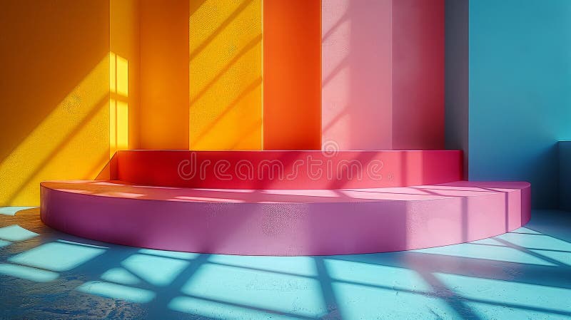 Fond abstract colorat cu forme geometrice și căi similare cu cele cu visare ușoară vector illustration