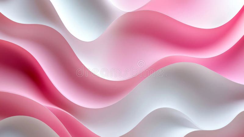 Fond abstract cu fond abstract, cu valuri delicate de nuanțe roz care curg stock illustration